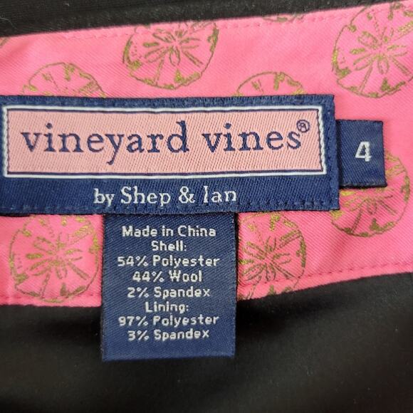 Vineyard Vines pencil skirt black wool blend size 4 - Picture 3 of 5